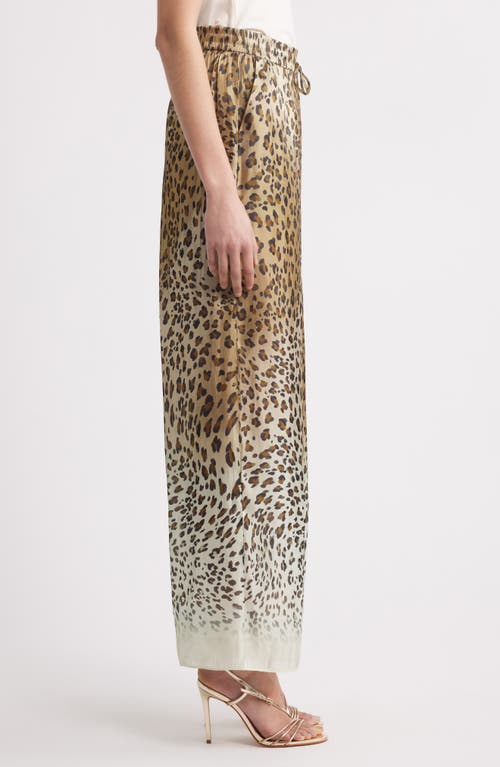 Kobi Halperin Michal Ombre Leopard-print Pants In Brown Multi