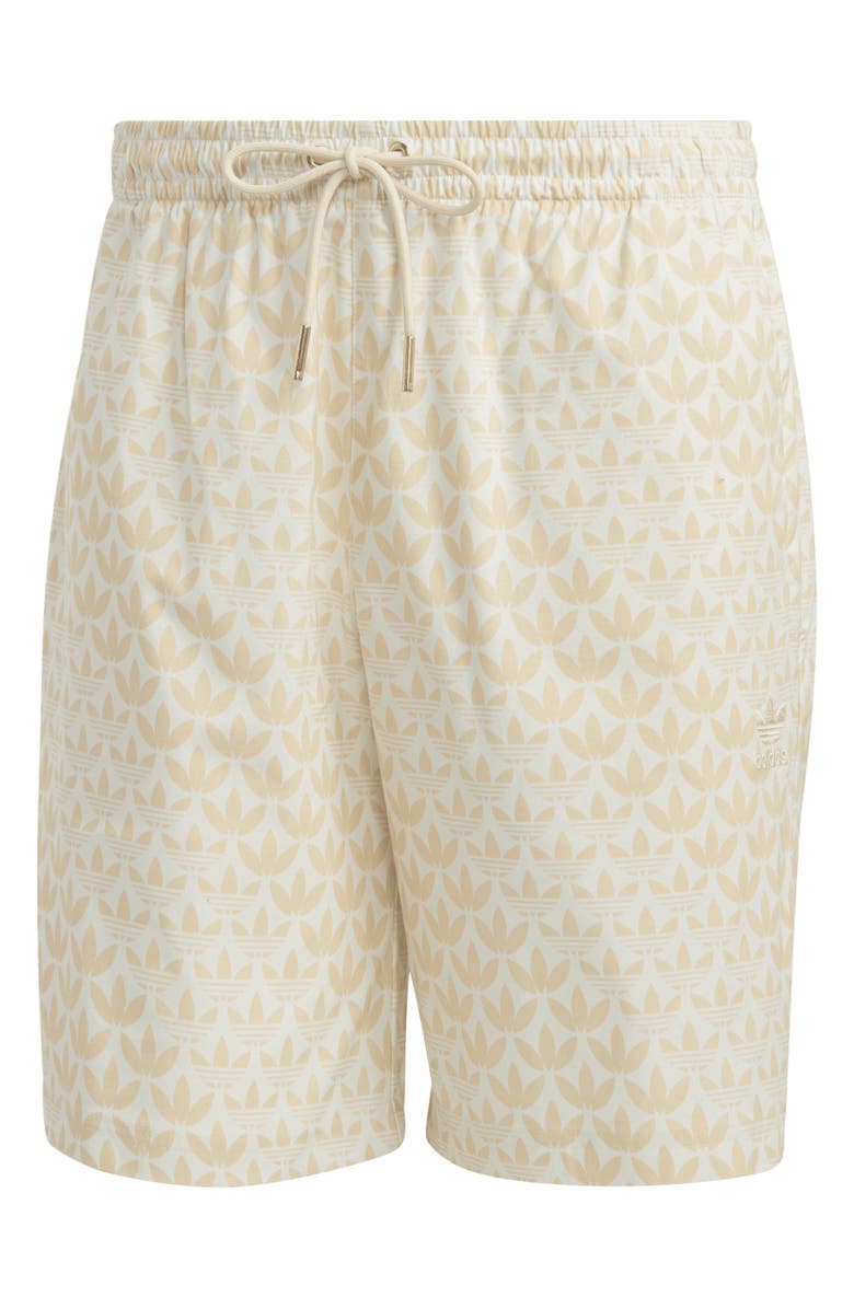 adidas Originals Graphics Monogram Woven Cotton Shorts, Alternate, color,