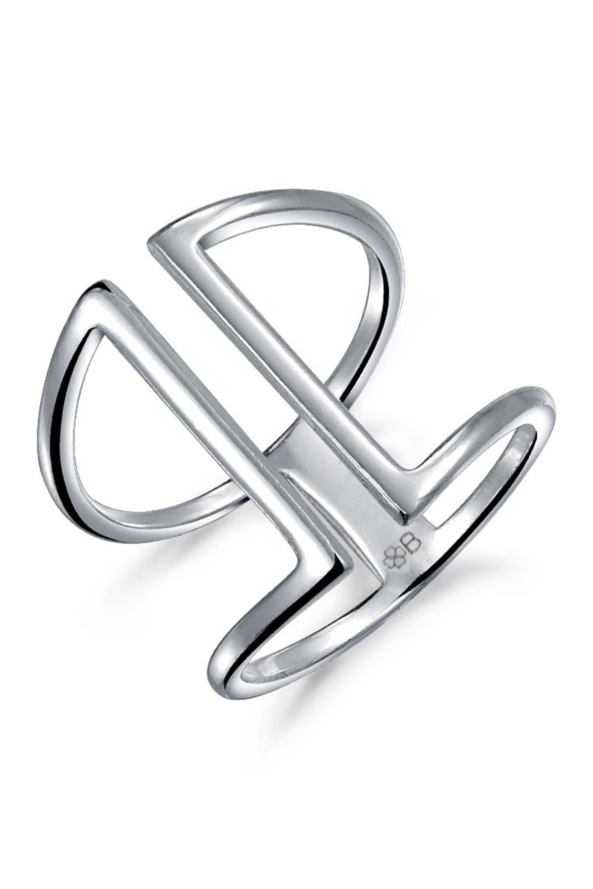 BLING JEWELRY Sterling Silver Parallel Bars Ring (Women) | Nordstromrack