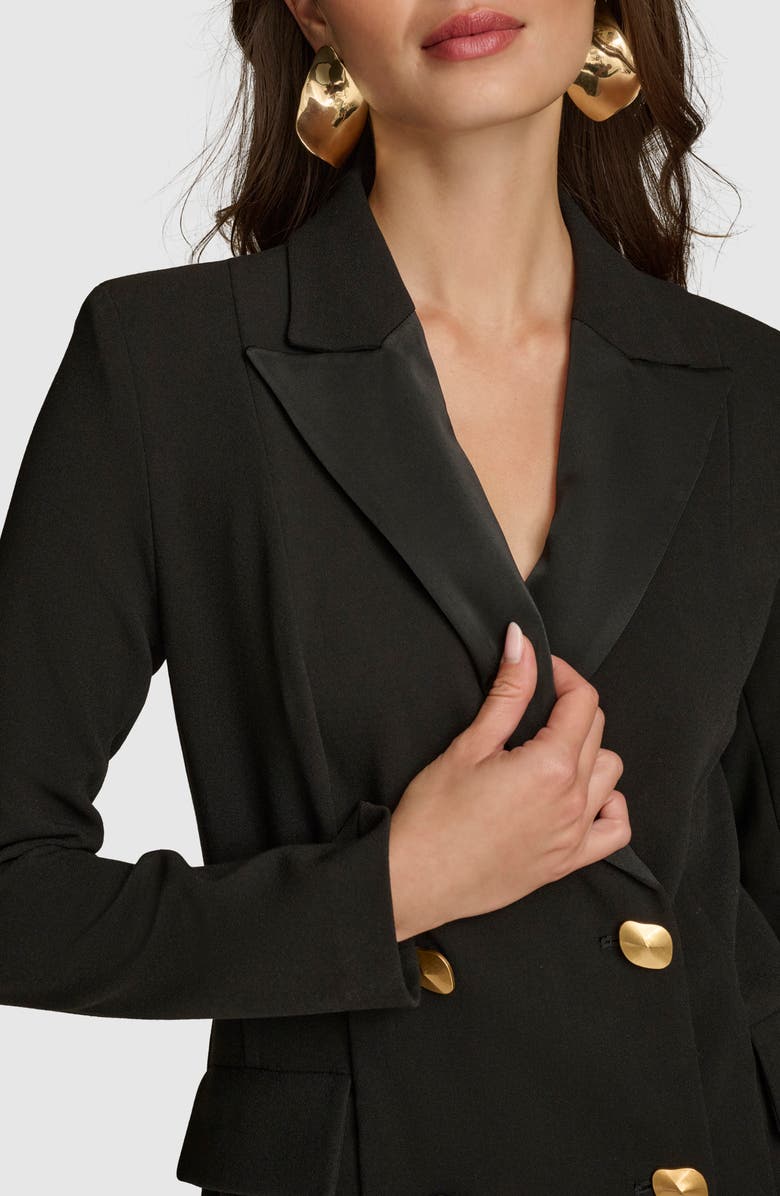 Donna Karan New York Long Sleeve Double Breasted Blazer Dress, Alternate, color, 