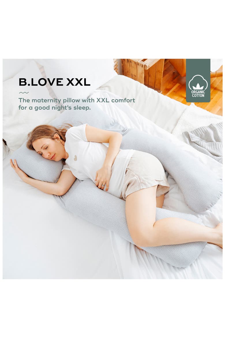B.Love XXL Pregnancy Pillow, Alternate, color, MINERAL GREY