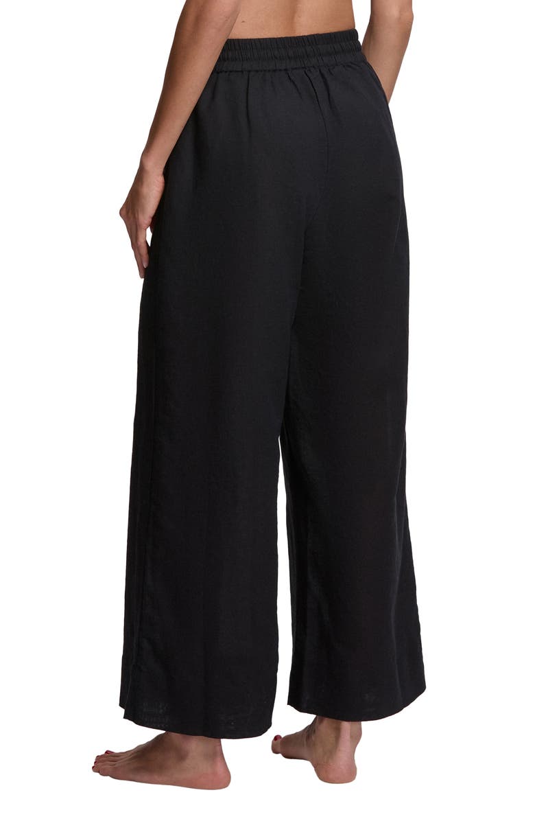 Polo Ralph Lauren Wide Leg Linen & Cotton Cover-Up Drawstring Pants, Alternate, color, 