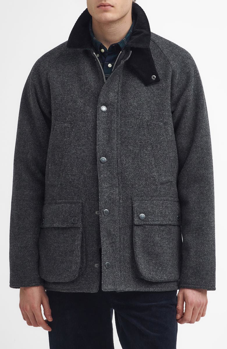 Barbour Bedale Waxed Cotton Jacket, Main, color, 