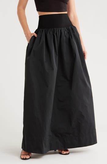 A.l.c Jacqueline Maxi Skirt With Pockets In Black