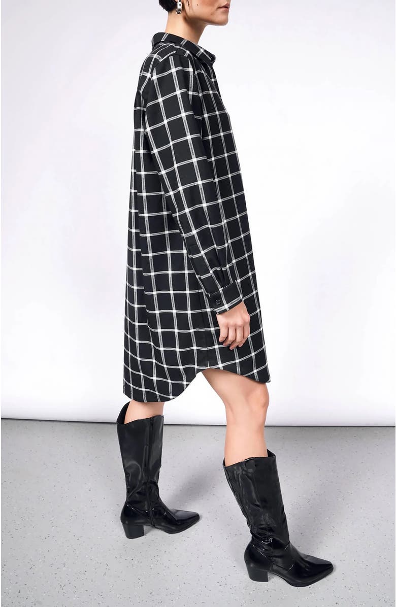WILDFANG The Essential Plaid Long Sleeve Shirt Dress, Alternate, color, 
