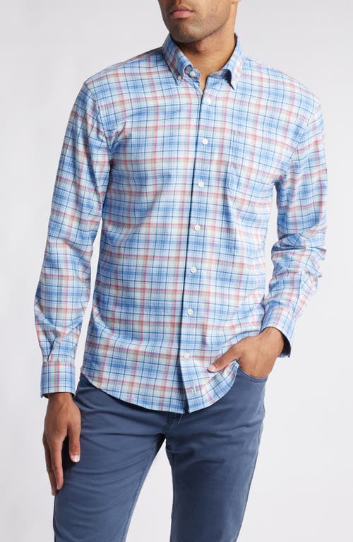 johnnie-O Peterson Plaid Performance Button-Down Shirt in Bombay 