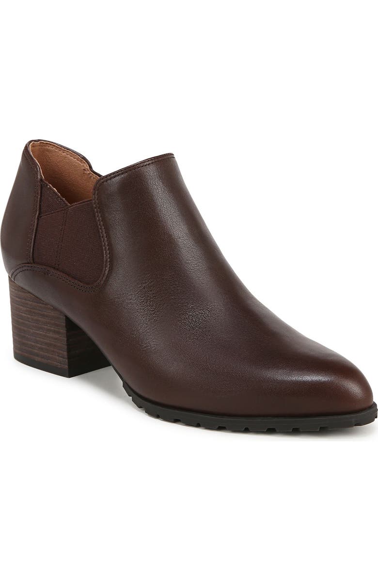 Vionic Belmont Ankle Bootie, Main, color, Dark Brown