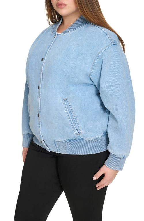 Levi's Varsity Bomber Jacket In Lt Wash De