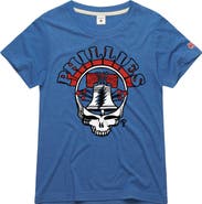 Homage Women's Homage x Grateful Dead Royal Philadelphia Phillies Americana Tri-Blend T-Shirt