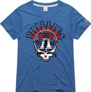 Homage Women's Homage x Grateful Dead Royal Philadelphia Phillies Americana Tri-Blend T-Shirt