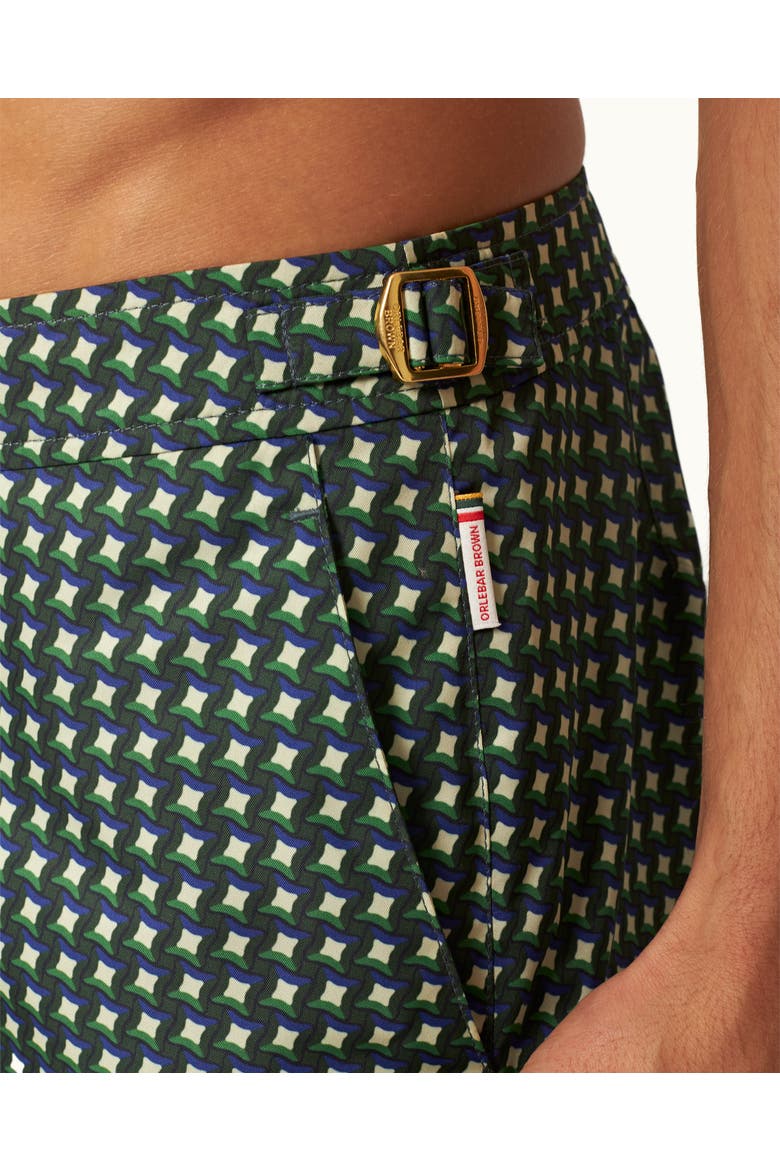 Bulldog Tailored-Fit Swim Shorts, Alternate, color, Agave Green