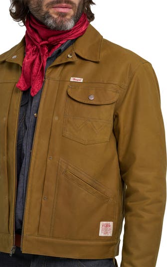 Filson X Wrangler Adventure Waxed Cotton Duck Canvas Jacket