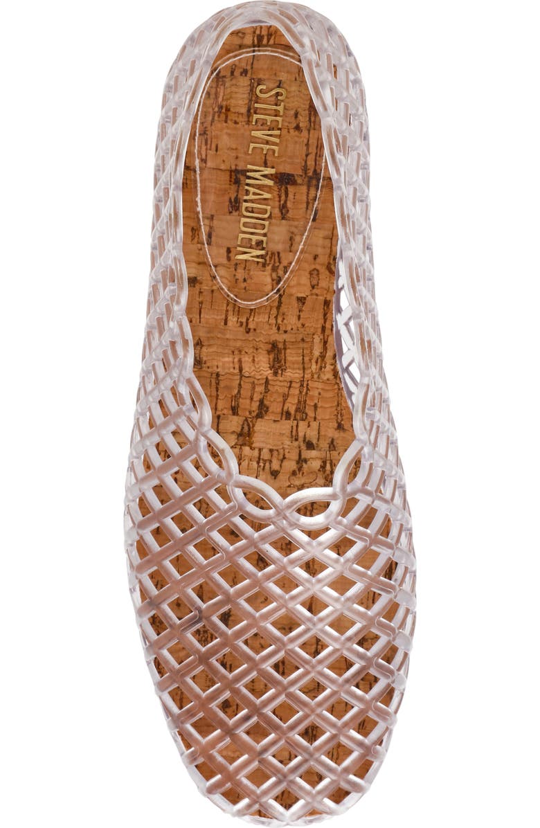 Steve Madden Grove Jelly Flat, Alternate, color, Clear
