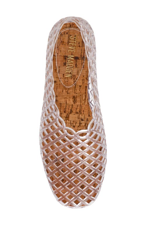 Steve Madden Grove Jelly Flat In Transparent