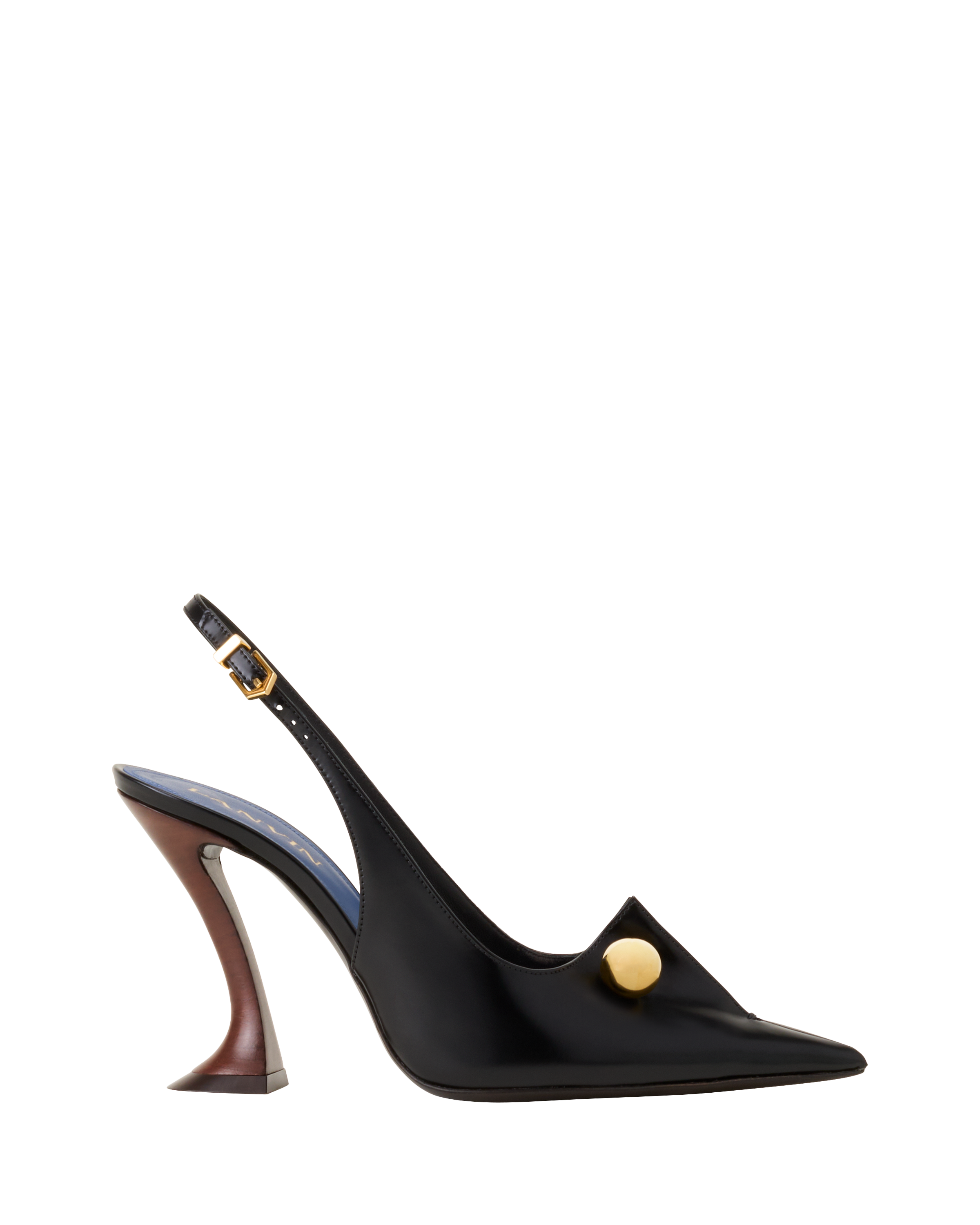 Lanvin Affinity Arch Slingback, Alternate, color, Black