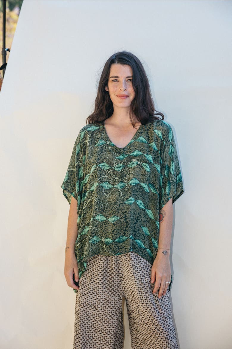 Mini Caftan Jules, Alternate, color, Green