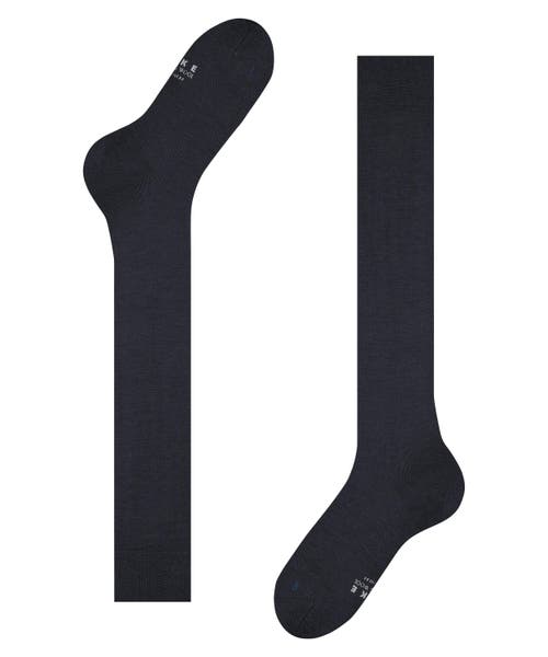 Falke Energizing Wool Compression Knee High Socks In Blue