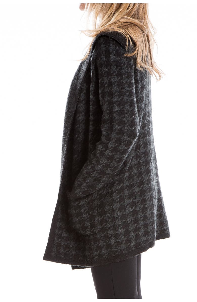 MAX STUDIO Houndstooth Intarsia Cardigan Coat, Alternate, color, 