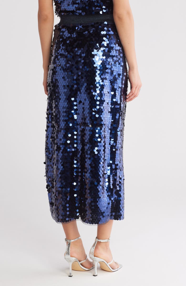 ICHI Sparkle Sequin Maxi Skirt, Alternate, color, 