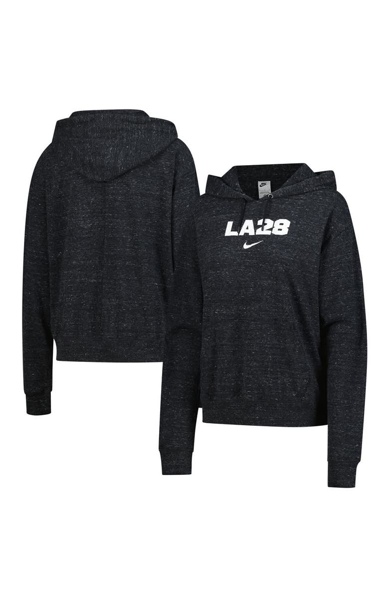 Nike Women's Nike Black LA28 Summer Olympics Gym Vintage Pullover Hoodie, Main, color, Black