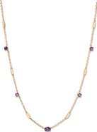 Brook and York Brenna Birthstone Station Necklace