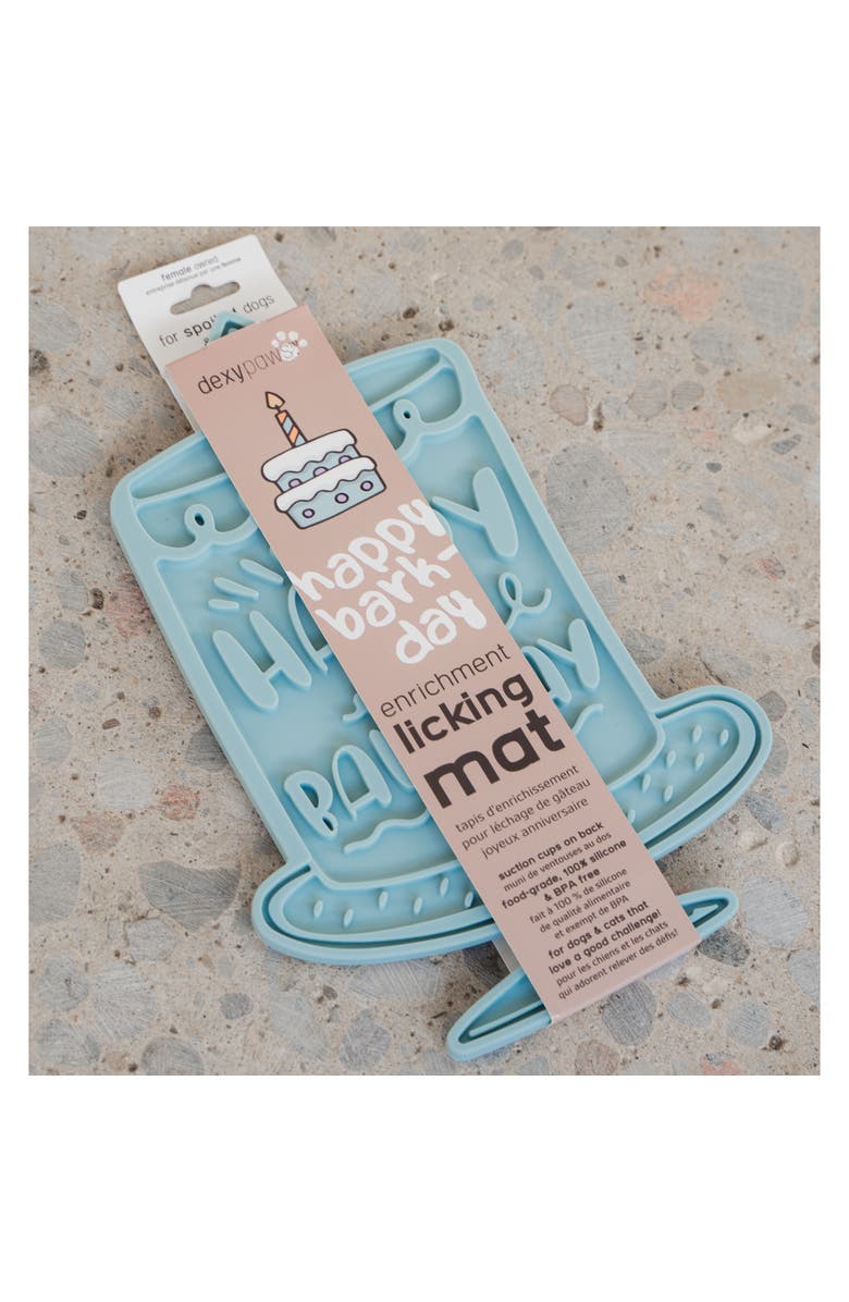 Dexypaws Enrichment Lick Mat, Alternate, color, Blue