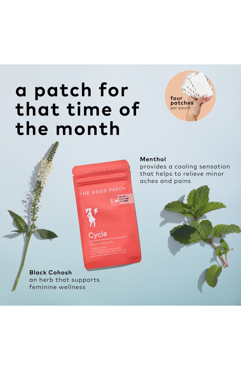 The Good Patch Cycle Wellness Patch, Alternate, color, NO COLOR
