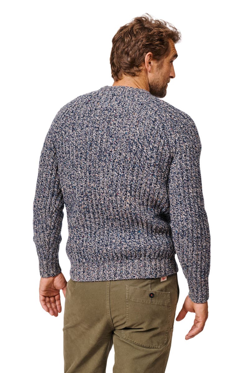 Aubin Gunby Rib Crew Neck Sweater, Alternate, color, Blue Twist