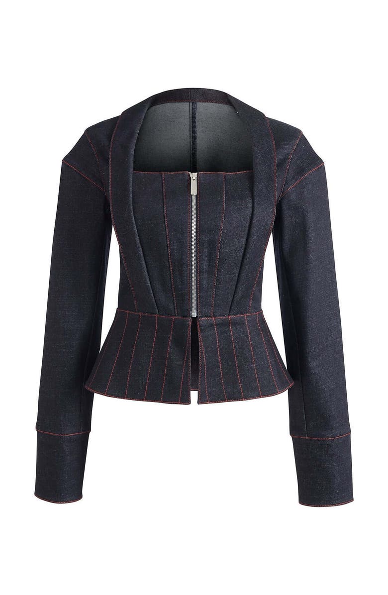 Jendue Davidson Corset Jacket, Alternate, color, Deep Blue