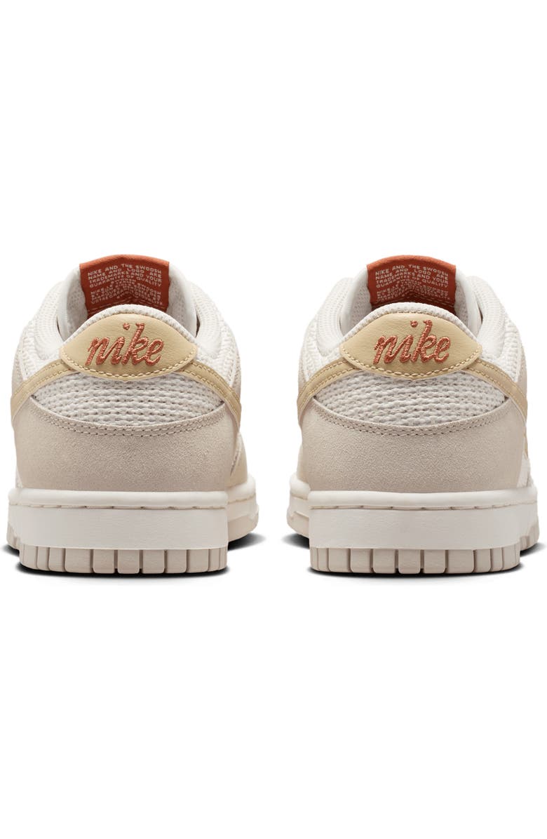 Nike Dunk Low SE Basketball Sneaker, Alternate, color, Sail/ Light Brown/ Sail/ Linen