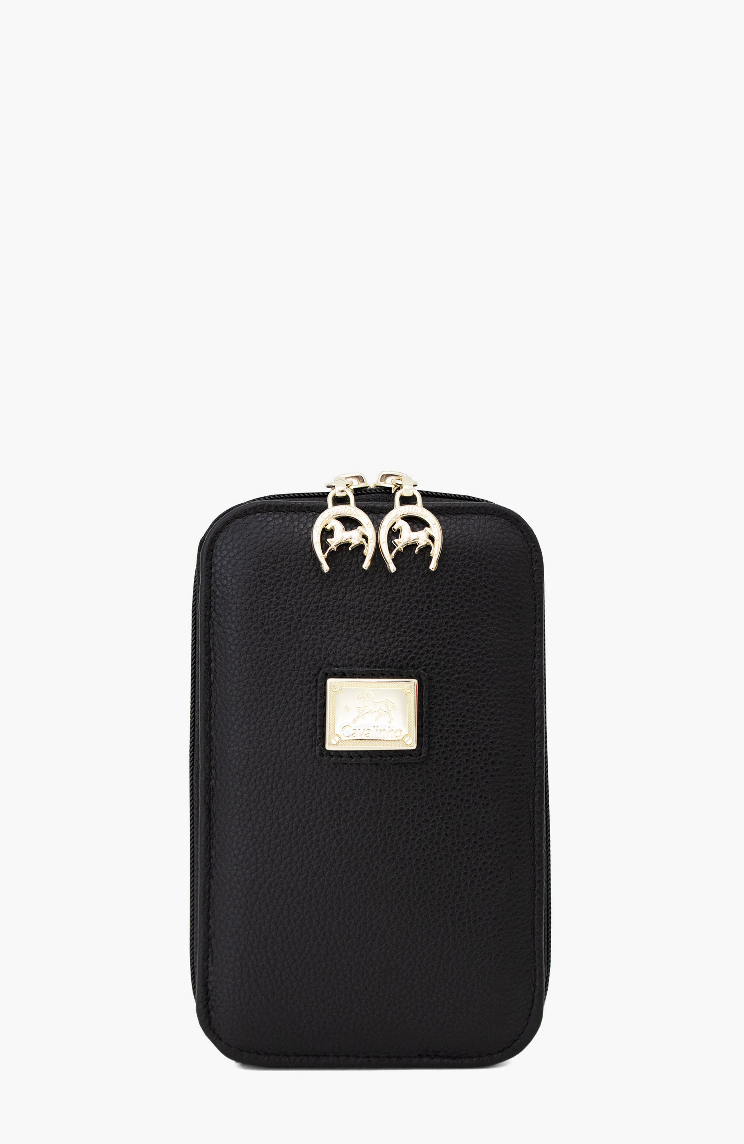 Muse Leather Phone Crossbody Bag 278, Main, color, Black