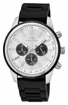 Logan Chronograph Silicone Strap Watch
