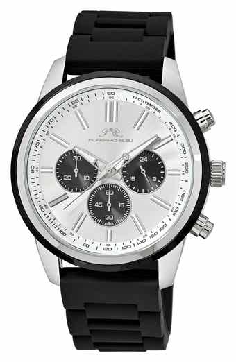 Logan Chronograph Silicone Strap Watch
