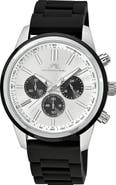 PORSAMO BLEU Logan Chronograph Silicone Strap Watch