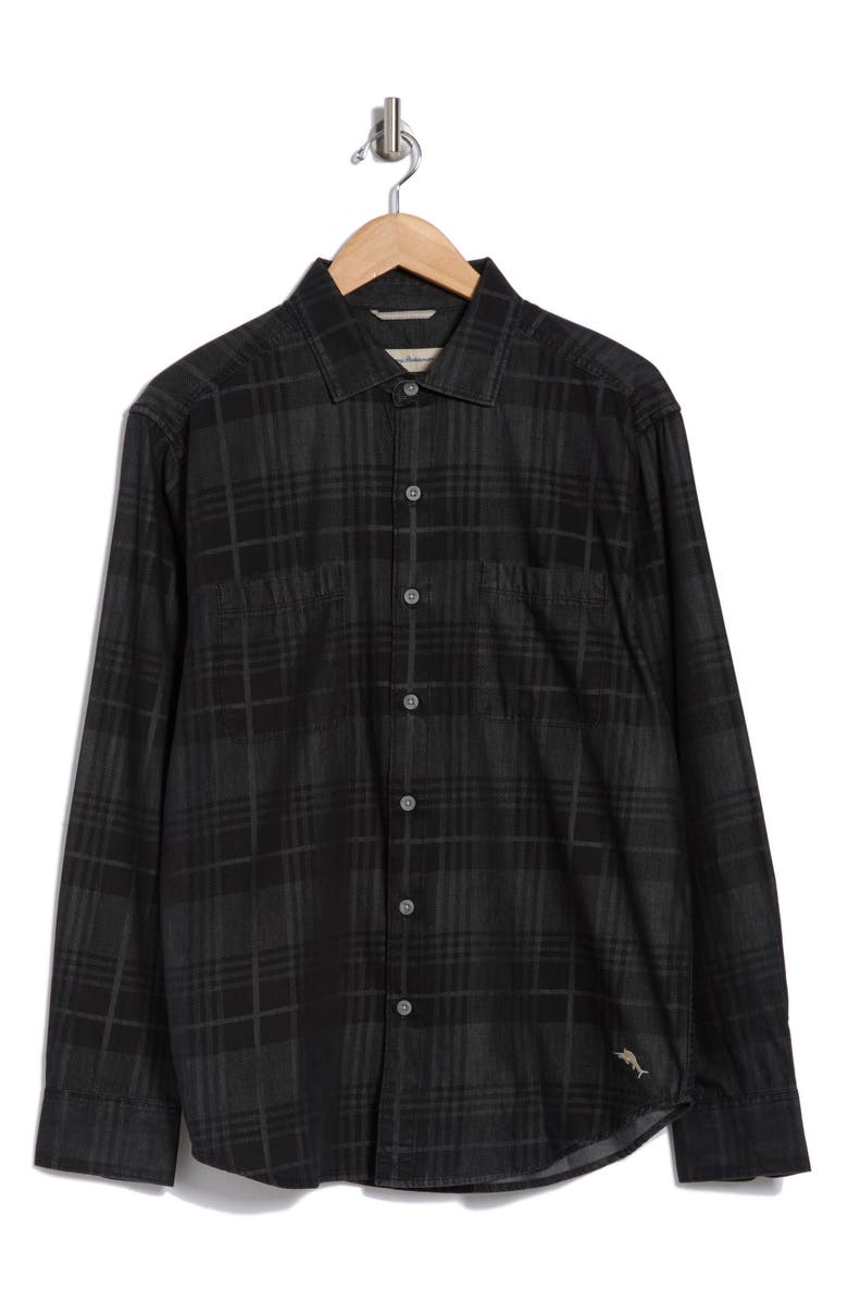 Tommy Bahama Grand Peak Buffalo Plaid Cotton Flannel Button-Up Shirt, Alternate, color, 