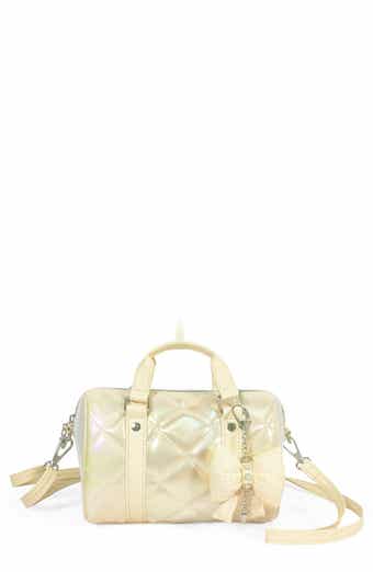 Kids' Metallic Quilted Mini Duffle Bag