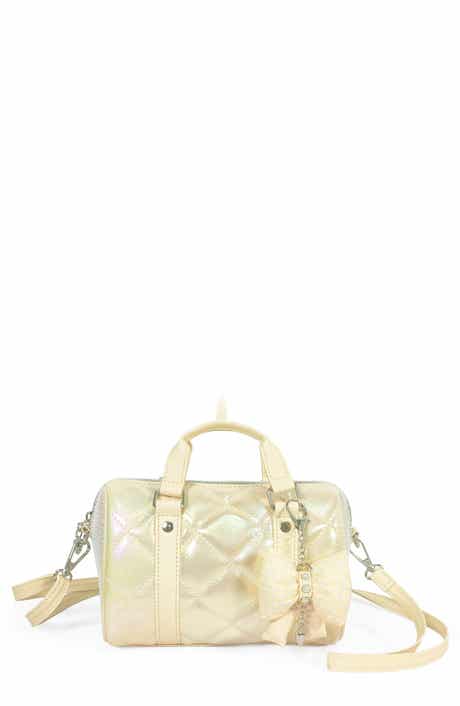 Kids' Metallic Quilted Mini Duffle Bag