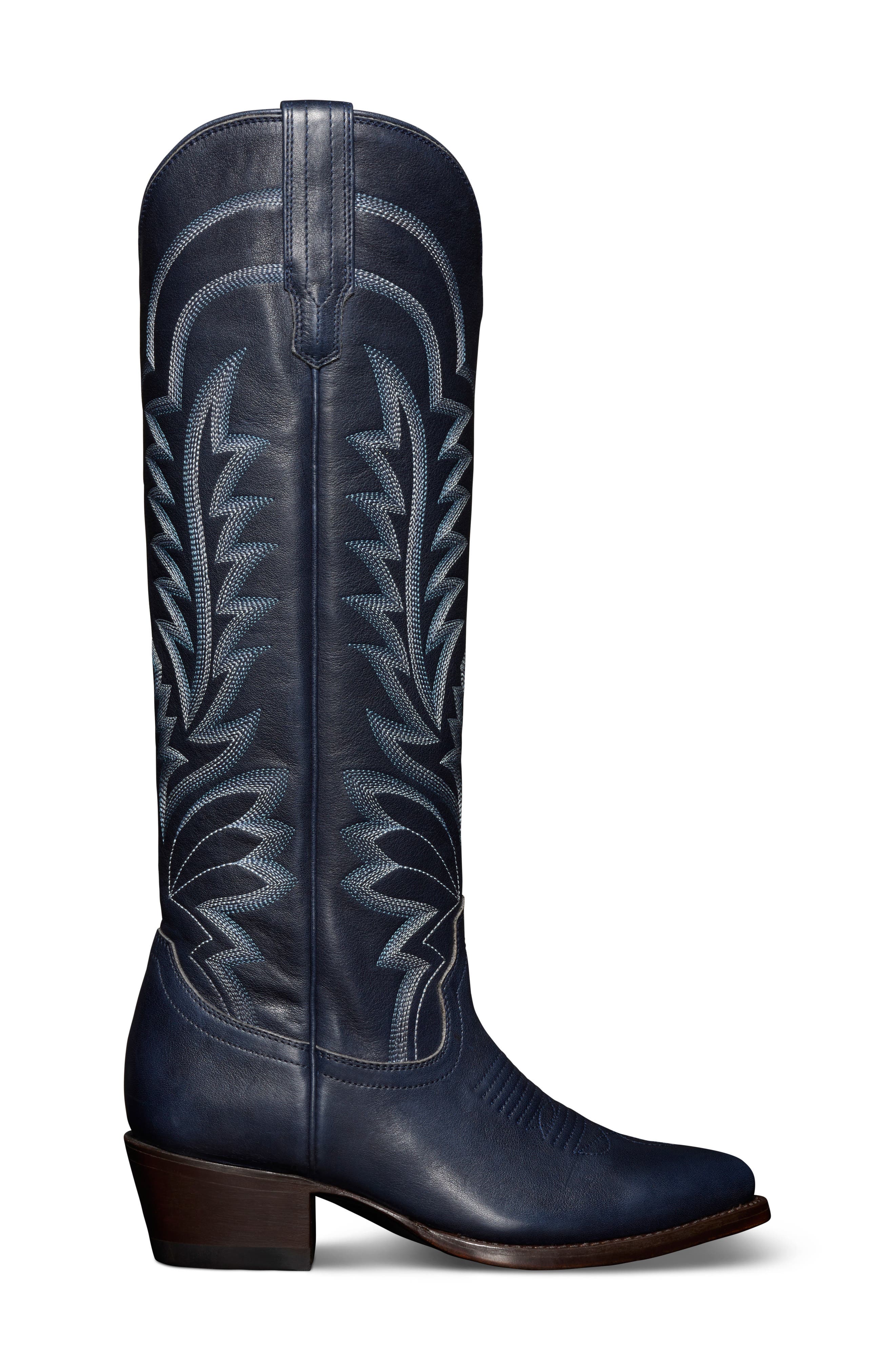 The Abby Western Boot, Alternate, color, NAVY