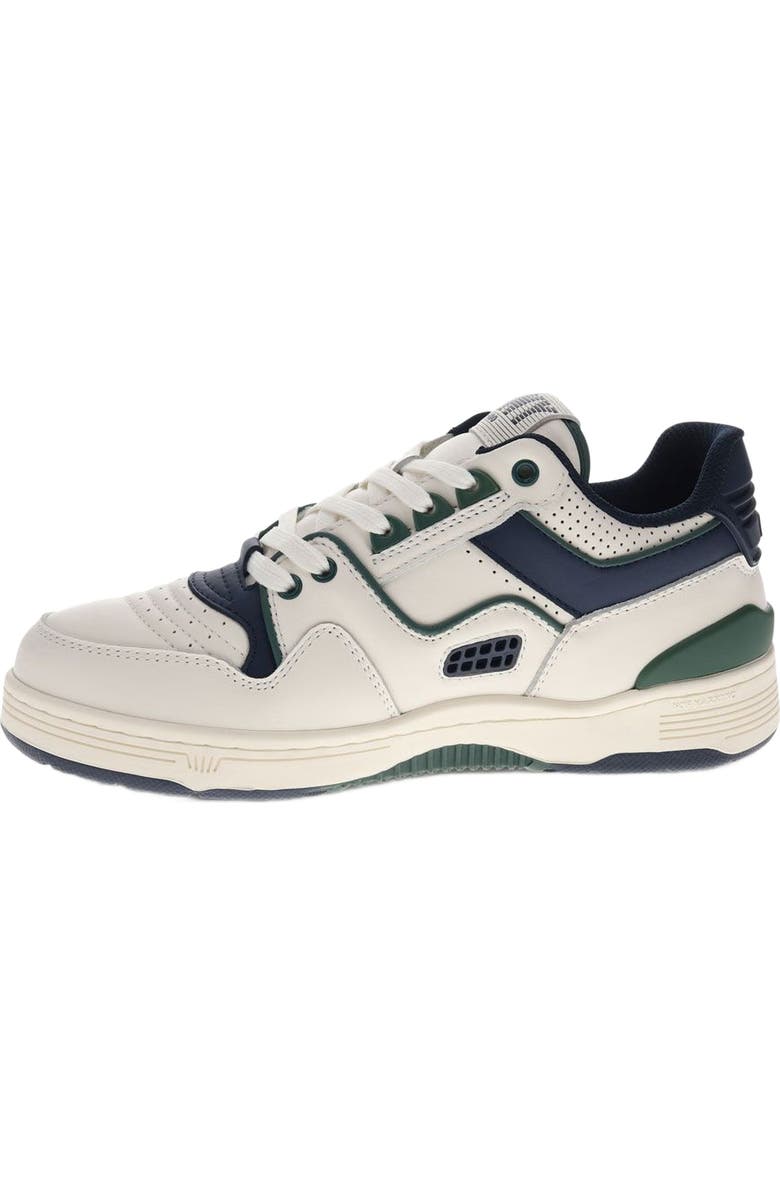 PONY M100 Low Archive Sneakers, Alternate, color, Snow White/Navy/Green