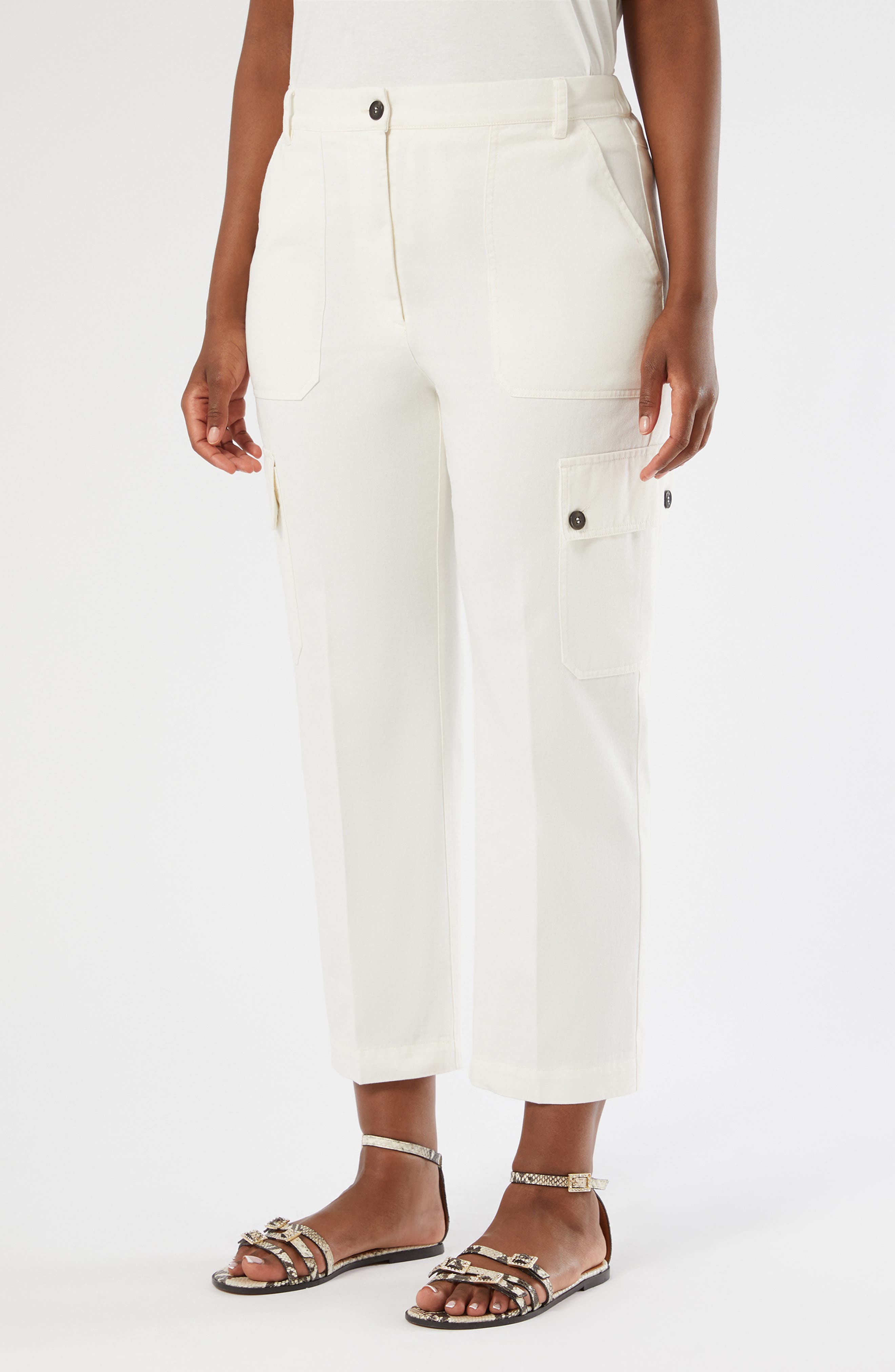 Svisiera Cotton Crop Cargo Pants