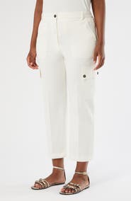 Marina Rinaldi Svisiera Cotton Crop Cargo Pants