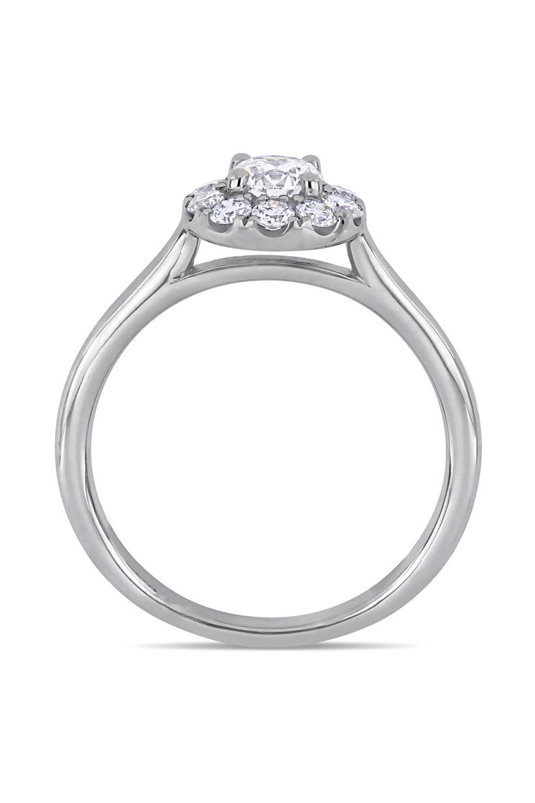 5/8 CTW Lab-Grown Diamond Halo Ring 14k, Alternate, color, White Gold