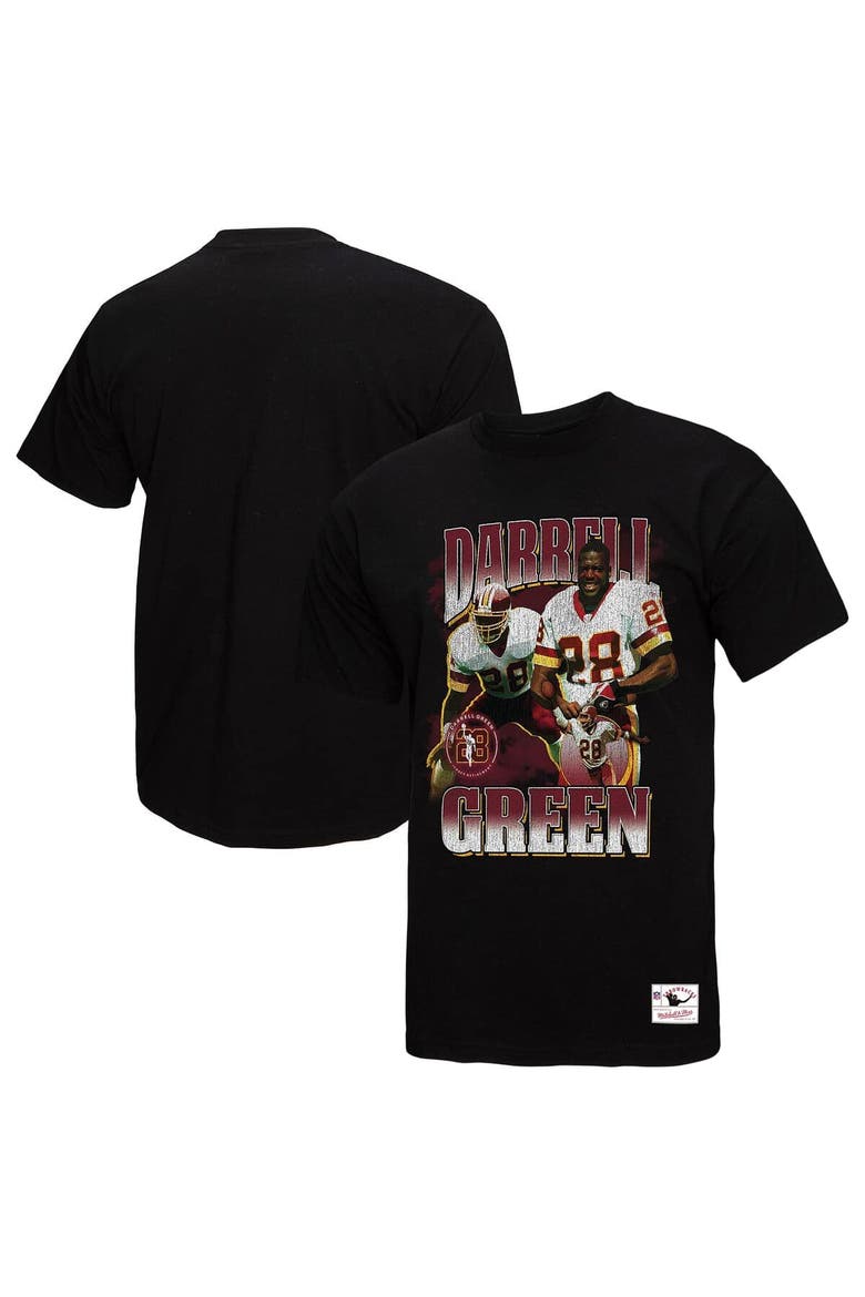 Men's Mitchell & Ness Darrell Green Black Washington Commanders  Player Graphic T-Shirt, Alternate, color, Black