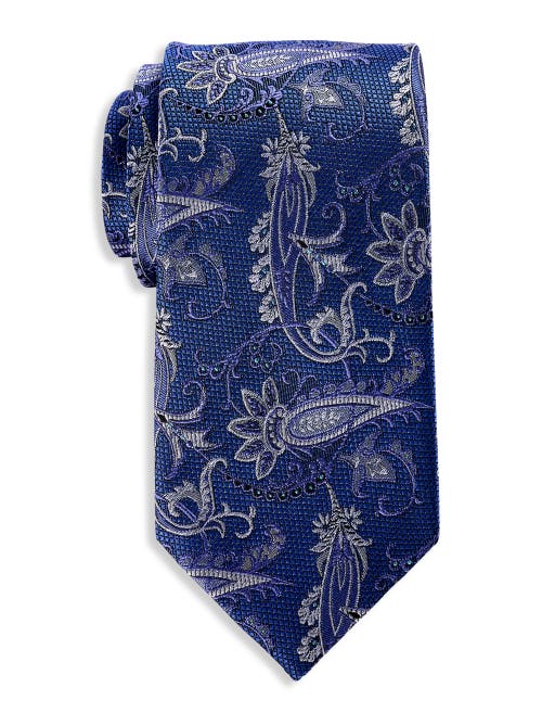 Oak Hill Premium By Dxl Big & Tall Paisley Tie In Blue