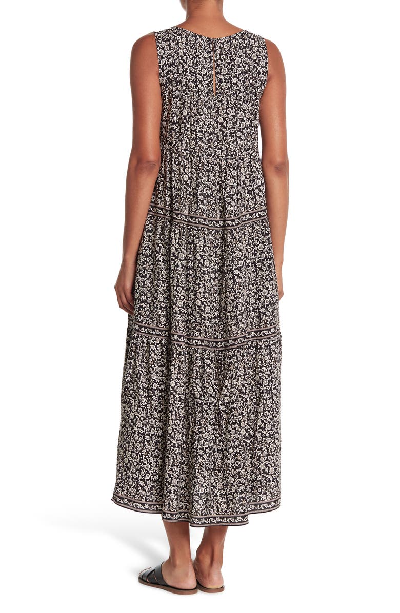 MAX STUDIO Sleeveless Tiered Maxi Dress, Alternate, color, 