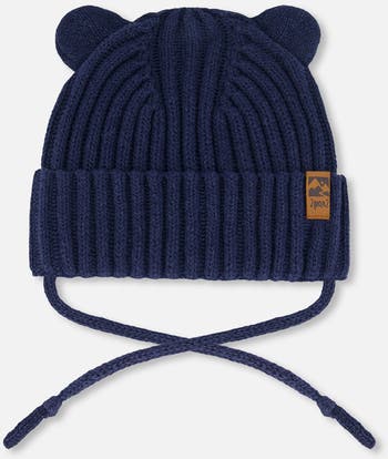 Baby knit hat Unisex Navy Baby knit hat Unisex Navy