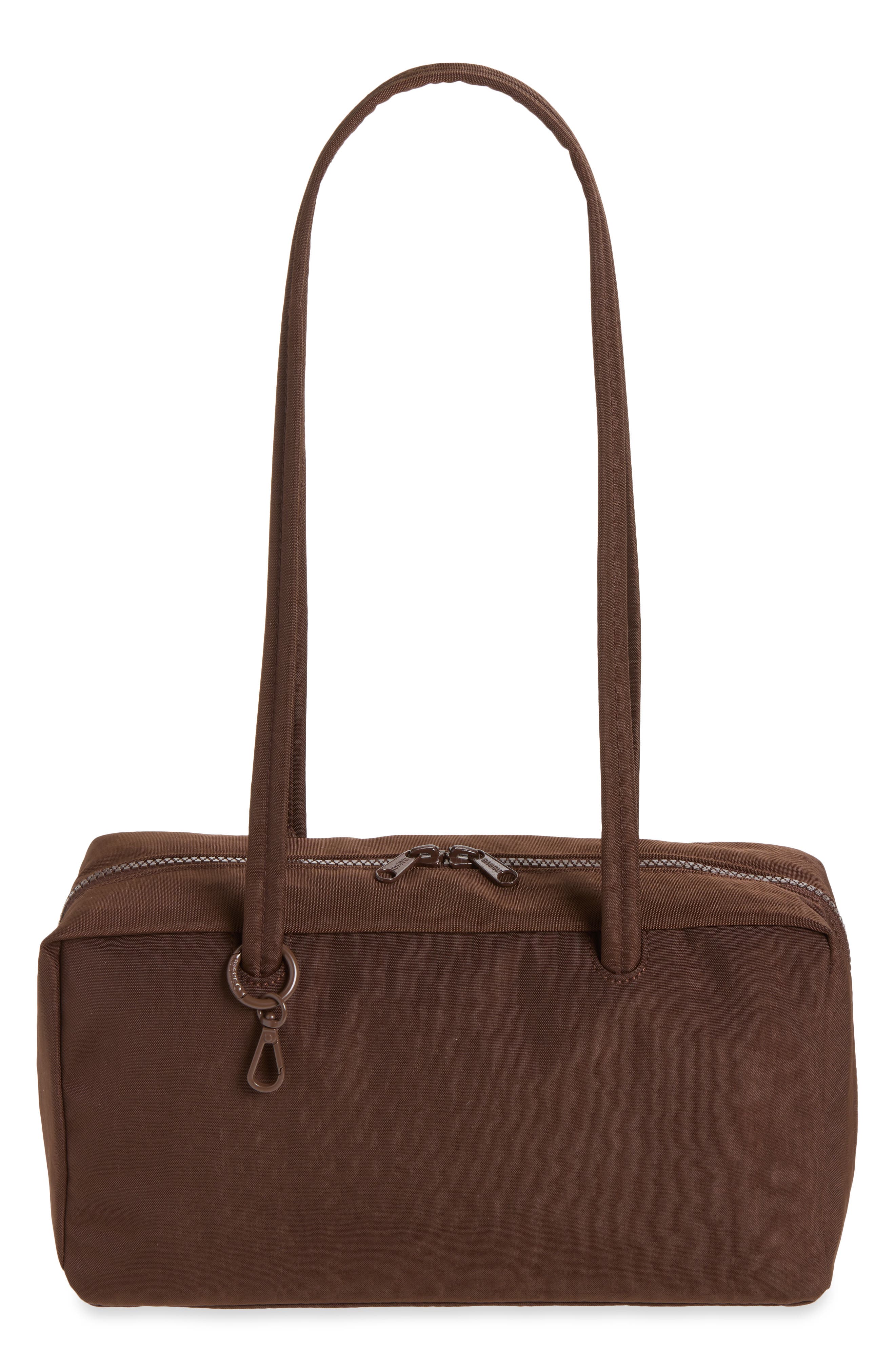 Recycled Nylon Bowler Bag, Main, color, COFFEE