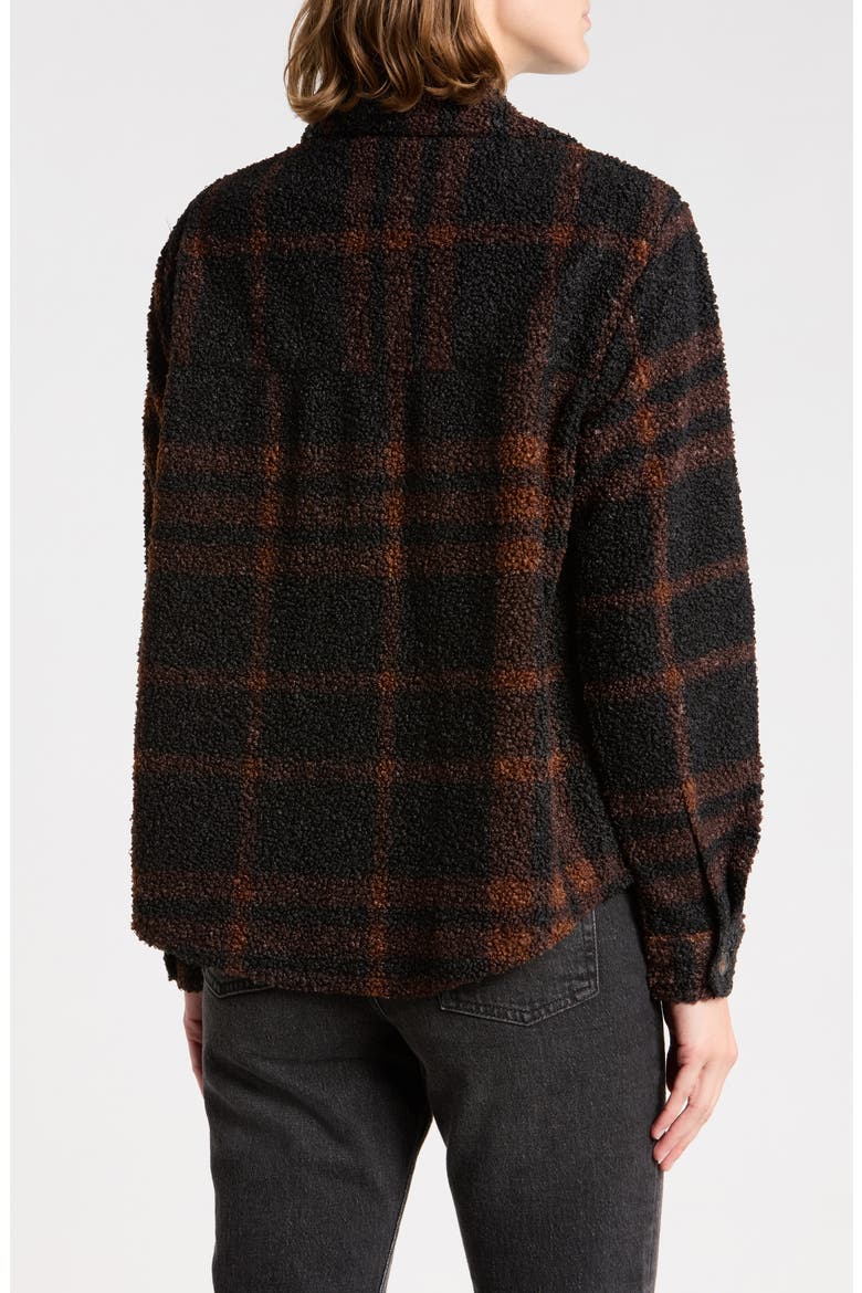 Tory Boxy Crop Plaid Shacket, Alternate, color, CHOCOLATE DUST