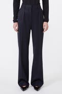 Max Mara Cannes Pleated Wool Twill Pants