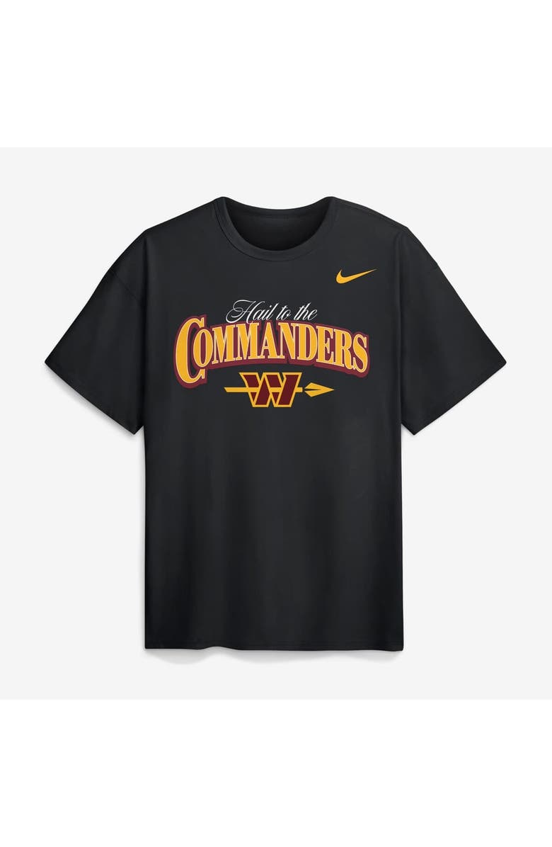 Nike Men's Nike Black Washington Commanders Monday Night Magic Max 90 T-Shirt, Main, color, Black